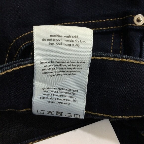 We Wore What Women Danielle Button Fly High Rise Skinny Denim Jeans Black 26 NWT - Picture 7 of 8